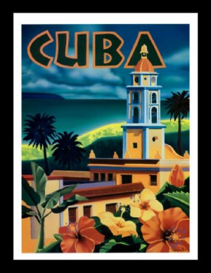 Cuba Exotic Destination travel poster